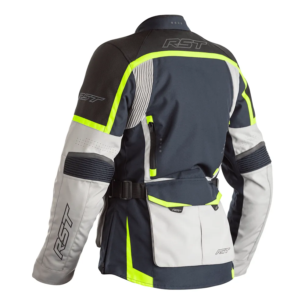 RST MAVERICK CE LADIES TEXTILE JACKET [BLUE/FLO YELLOW]