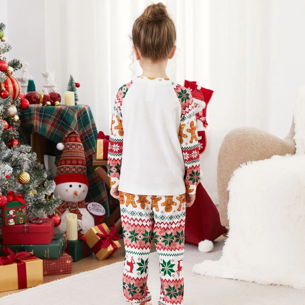 Santa's Cookies Gingerbread Family Pajamas Christmas