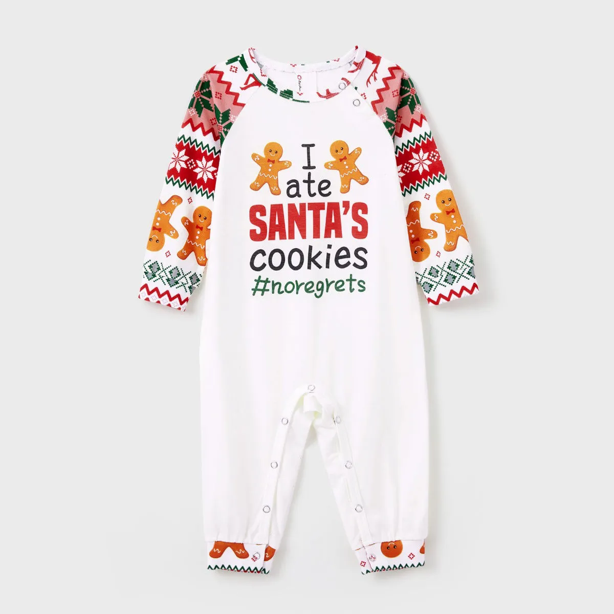 Santa's Cookies Gingerbread Family Pajamas Christmas