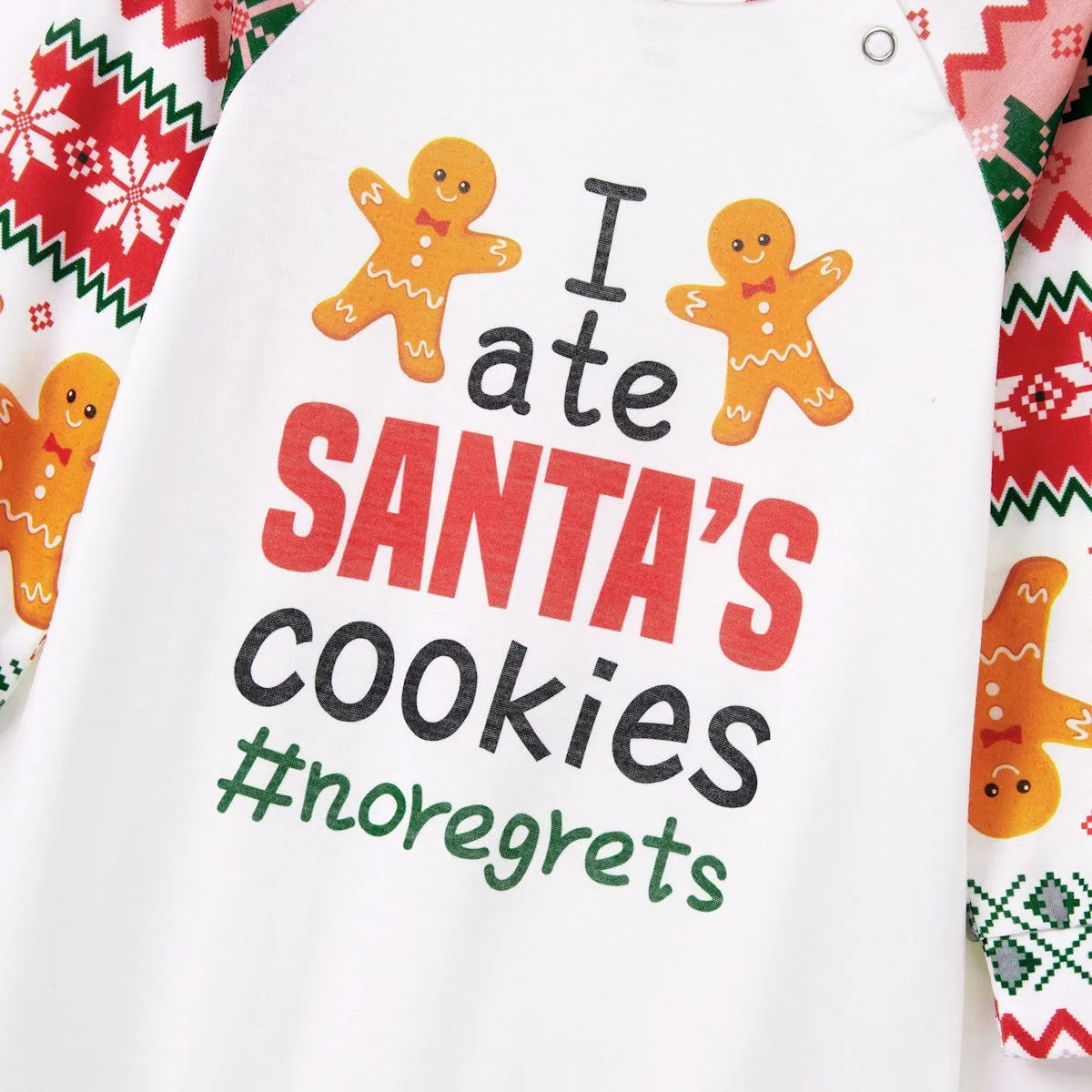 Santa's Cookies Gingerbread Family Pajamas Christmas