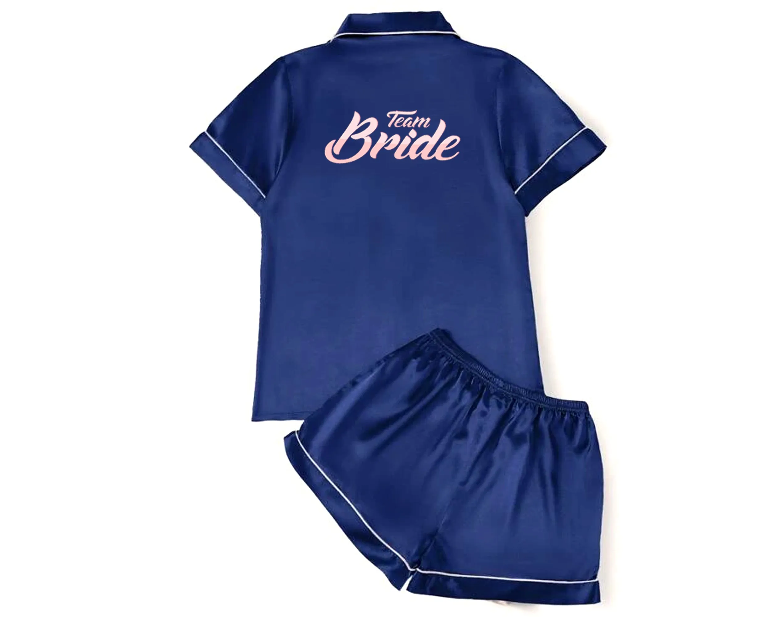 Satin Dual Pocket Pajamas Set