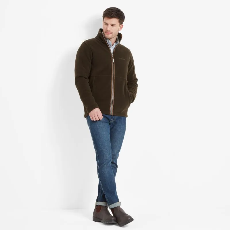 Schoffel Cottesmore Mens Fleece Jacket - Dark Olive