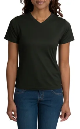 Sport-Tek - Dri-Mesh Ladies Crossover V-Neck T-Shirt.  L468V