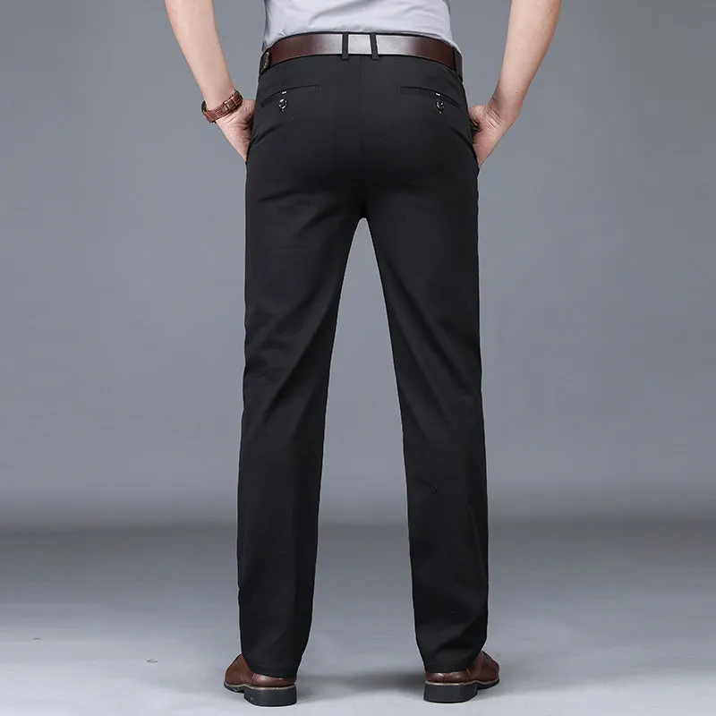 Spring And Summer New Men'S Business High Waist Casual Pants