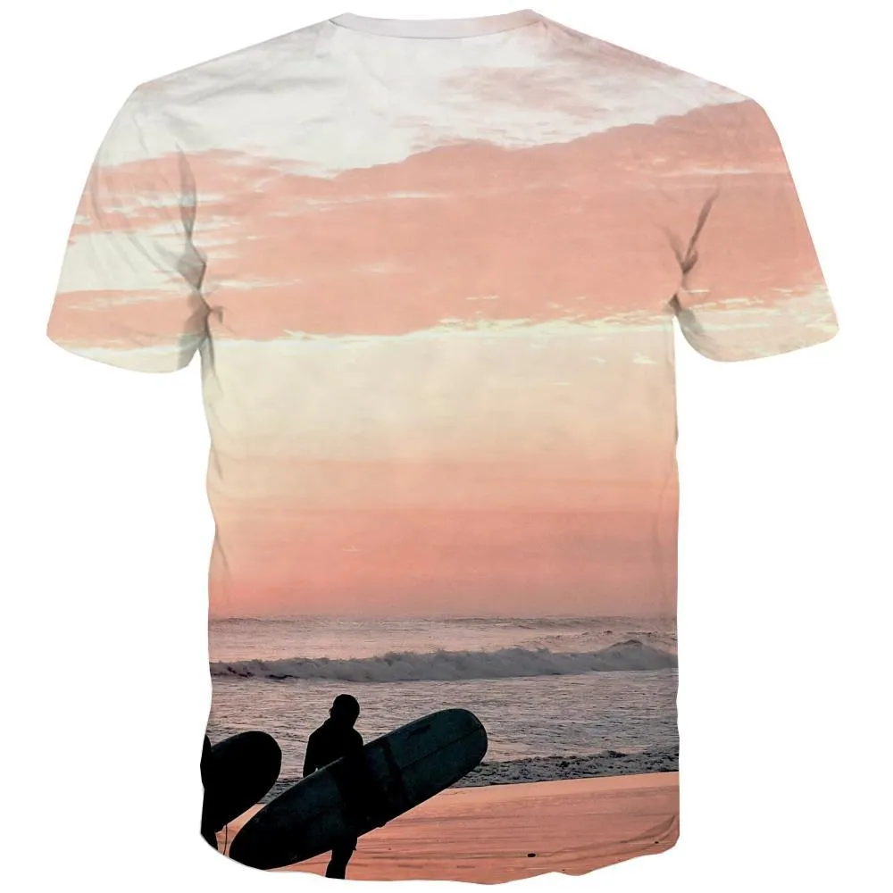 surf T-shirt Men The sea Tshirts Novelty sport Tshirt Anime Cool Tshirts Cool