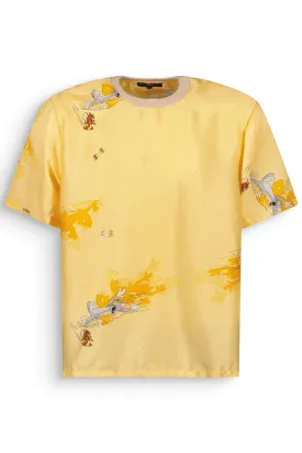 T-SHIRT T&J JAUNE ARGENTÉ