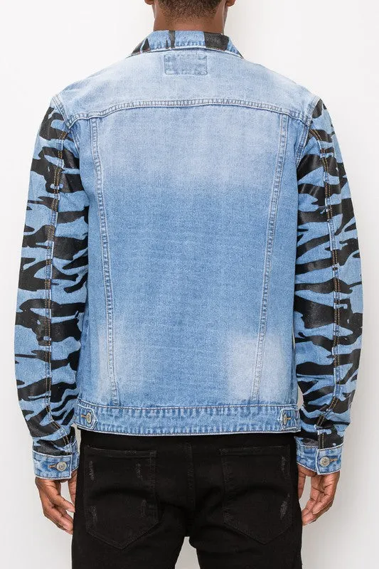 Tiger Camo Denim Jacket