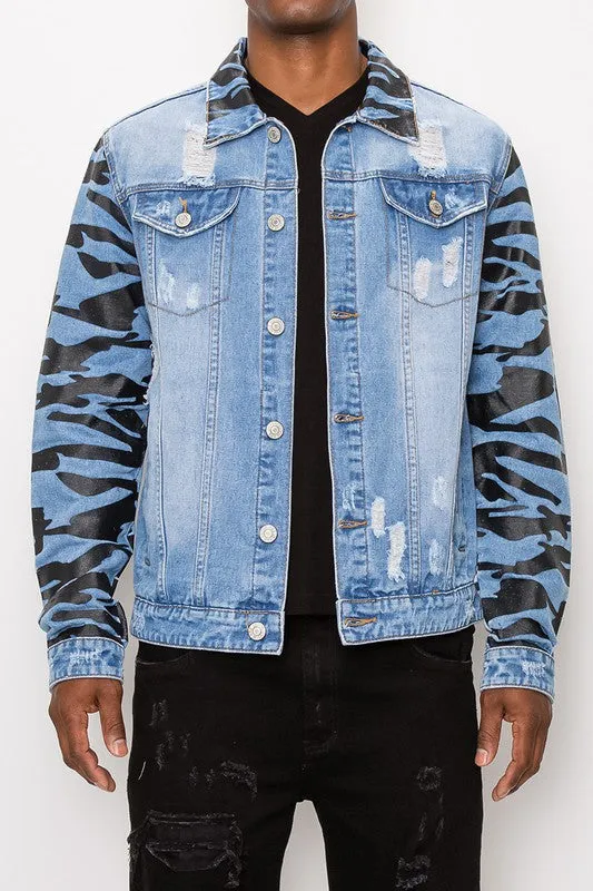 Tiger Camo Denim Jacket