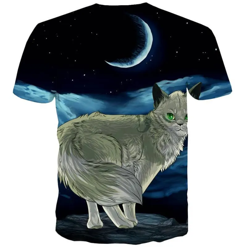 tshirt kitten cat 3D t shirt Casual pet men art costume