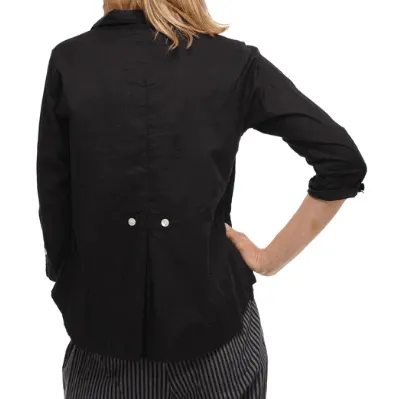 Tulip Black Collared Button Down Jacket CV-43