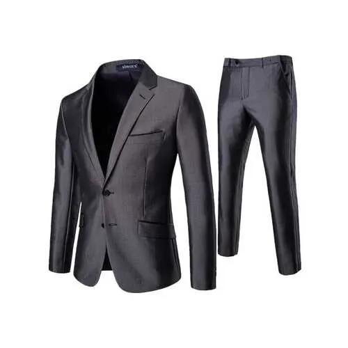 Two Pieces Suit Lapel Collar Skinny Business Suit Wedding Dress Suit for Men