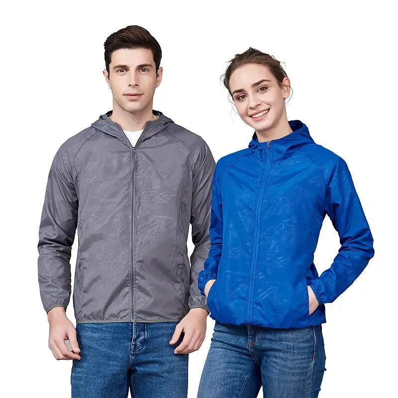 Unisex Waterproof Quick Dry Camping Windbreaker Hiking Jacket