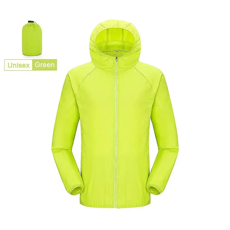 Unisex Waterproof Quick Dry Camping Windbreaker Hiking Jacket