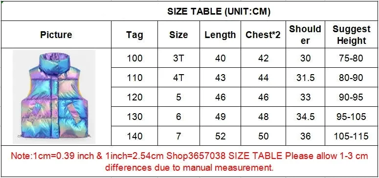 Vest For Baby Boy Fall Fashion Sleeveless Jacket for Girl Winter Thick Casual Waistcoat Coat Outerwear