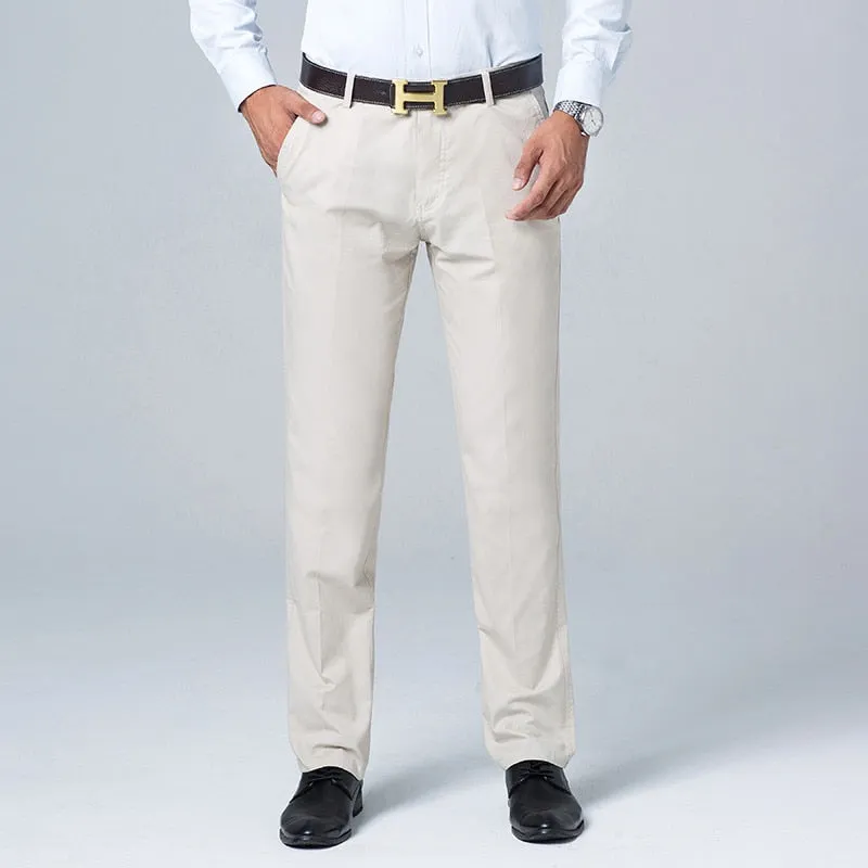 West Louis™ Business Casual Straight Cotton Trousers