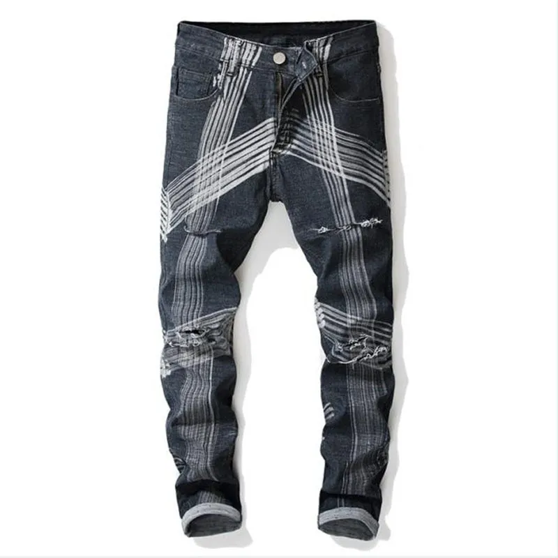 West Louis™ Slim Fit Holes Beggar Jeans Joggers