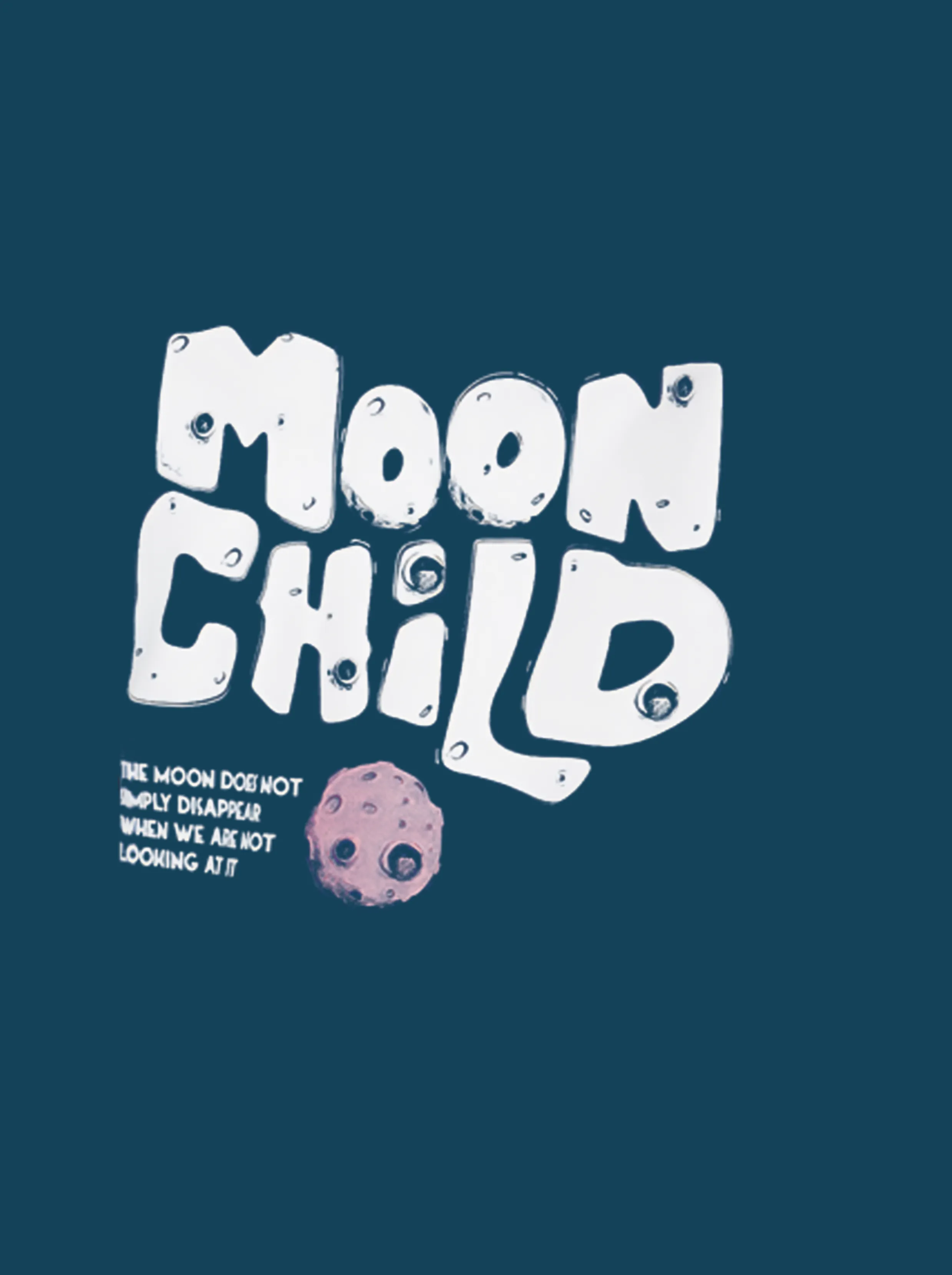 Women Blue Oversized T-shirt - The Moon child