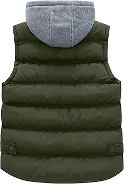 Women's Cotton Sleevless Gilets, Army Green Spring Outerwear Vest, Windproof Body Warmer Vest