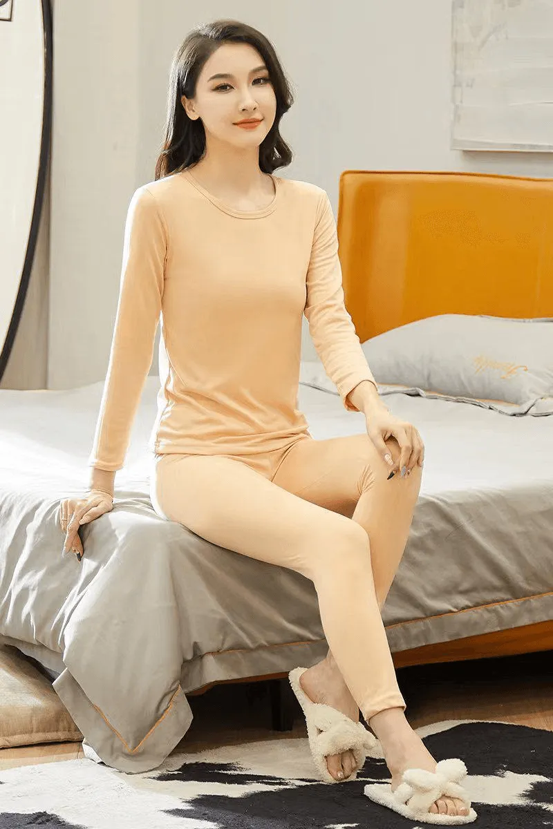 Women's Long Sleeve Winter Sleepwear Set - CS112