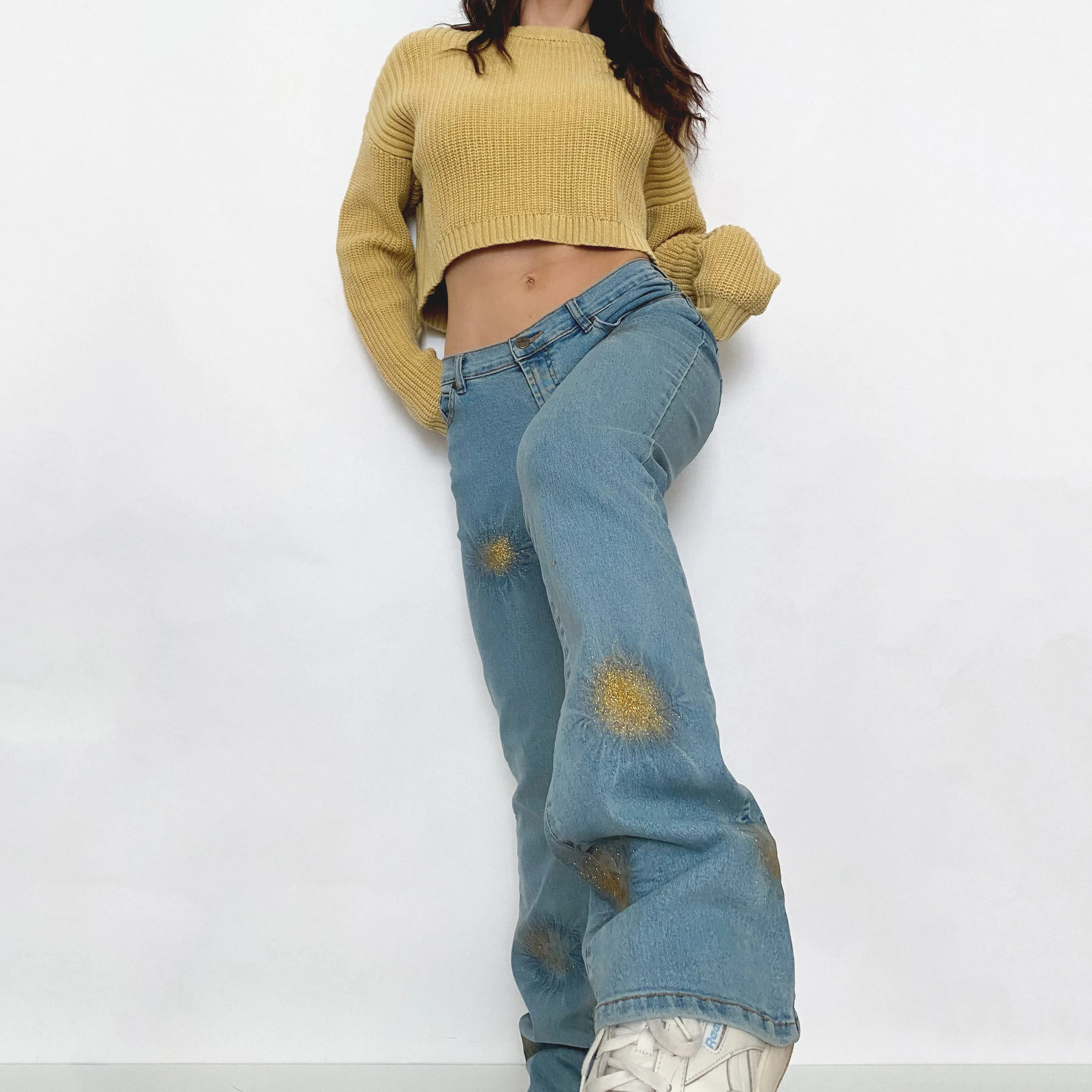 Y2K Glitter Jeans