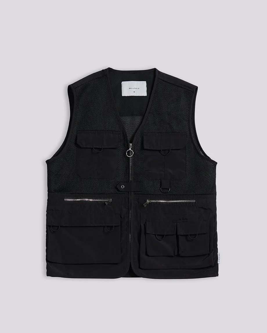 YAMUNA UTILITY MEN'S GILET | BLACK